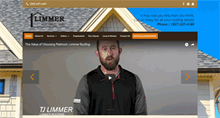 Desktop Screenshot of limmerroofing.com